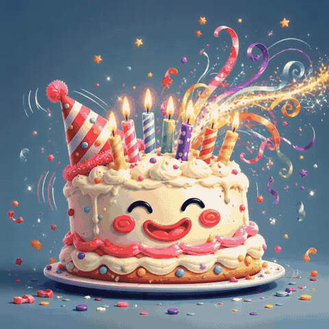 Belated Birthday GIF with Funny Wishes