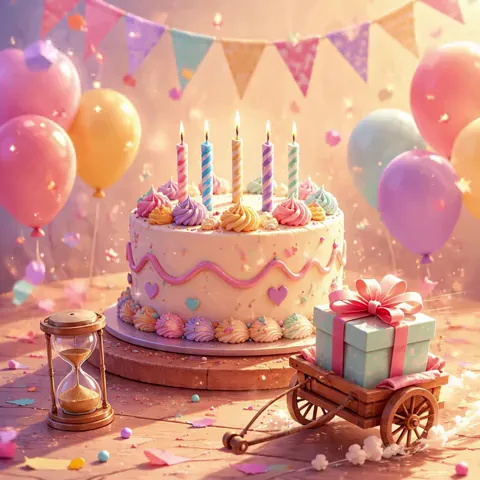 Belated Happy Birthday GIF with Wishes