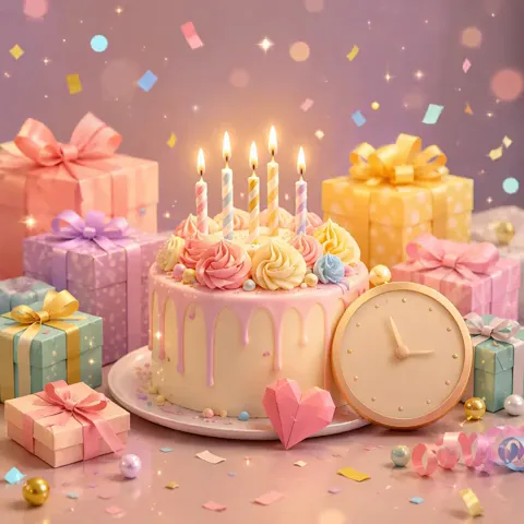 Belated Happy Birthday GIF with Sweet Wishes