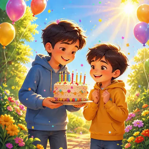 Happy Birthday Bro GIF with Sunny Wishes
