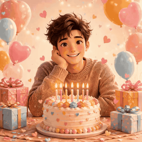 Happy Birthday Brother GIF with Sweet Wishes