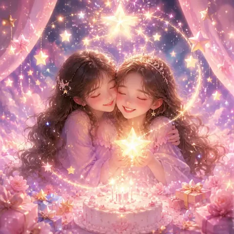 Glittering Birthday Wishes for Sister GIF - Free Download